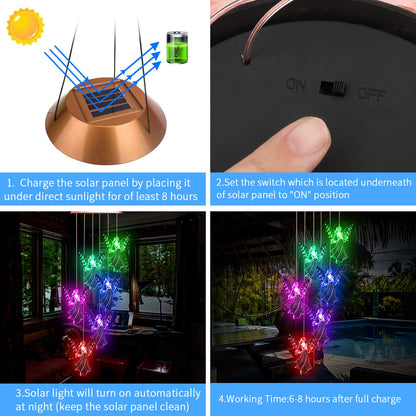 Solar Windspiel Schutzengel