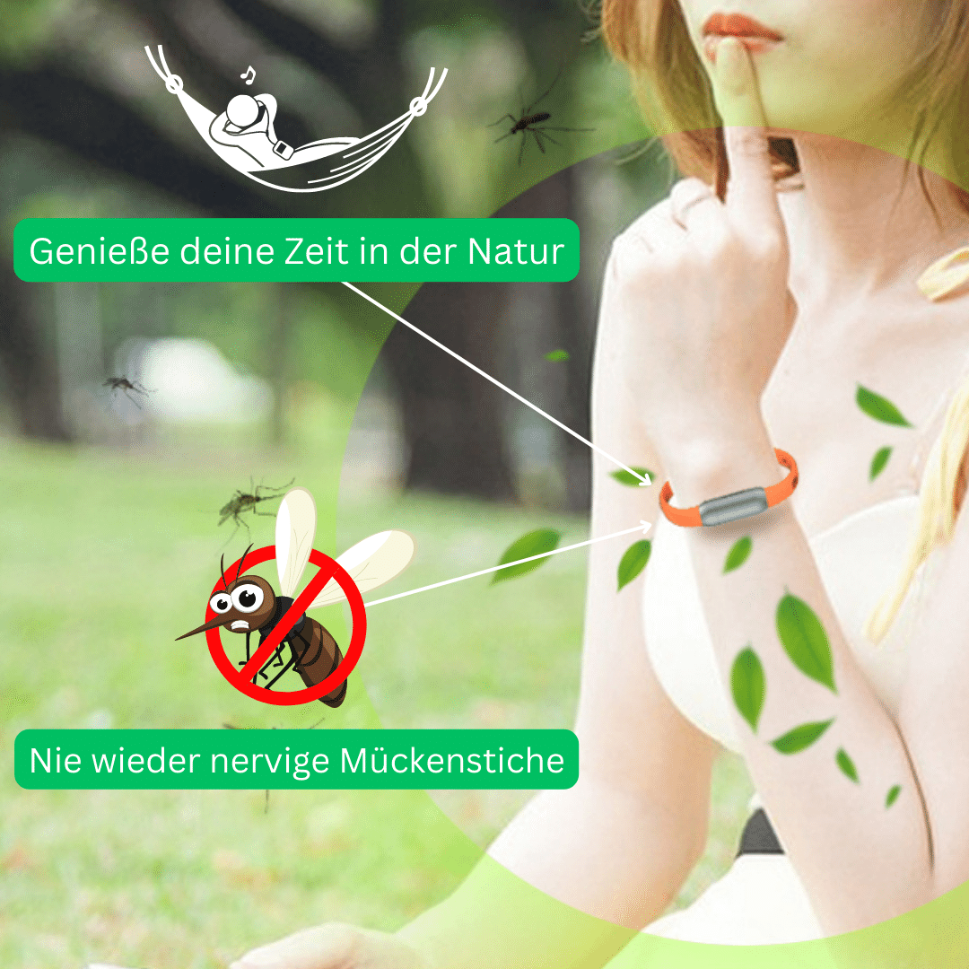 Anti-Mücken Band | 100% natürlicher Schutz | 240 Tage Nachfüllpack